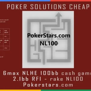 POKER GTO SOLUTIONS 6MAX NLHE 100BB CASH GAME - 2.1BB RFI - RAKE NL100 - Image 1